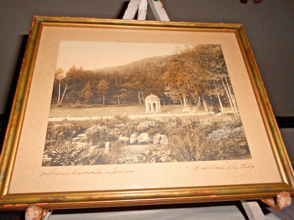 RARE Acadia National Park Wallace Nutting SEPIA photo Sieur de Monts Spring ME-image