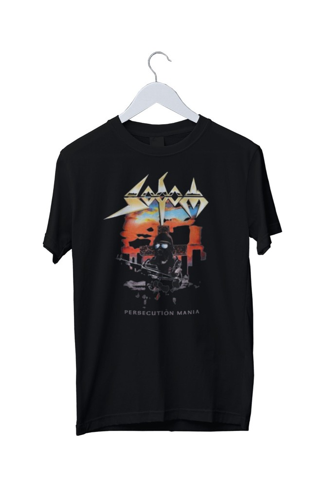 Vintage Sodom Persecution Mania Unisex Graphic T-Shirt Mens S M L XL 2 3 4 XL