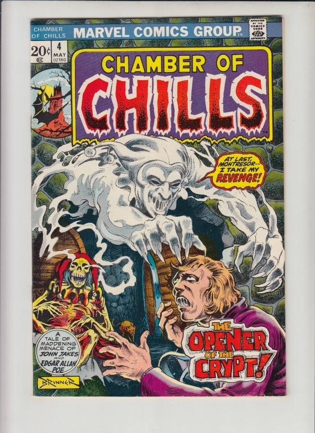 Chamber Of Chills #4 Fn+ Marvel Comics 1973 *Frank Brunner Cover