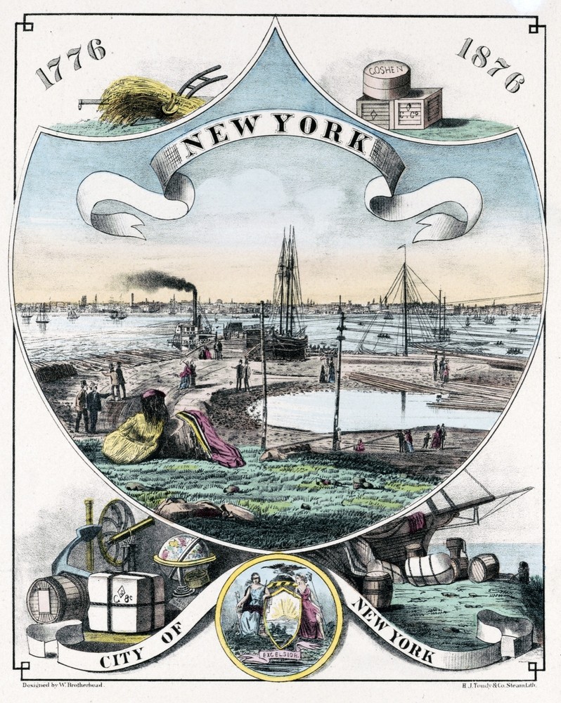 9479.Decoration Poster.Room Wall art.Home decor.New York Harbor.Late 1800's