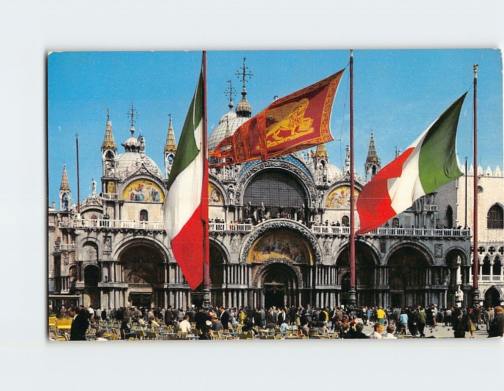 Postcard Basilica di San Marco Venice Italy