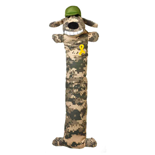 Multipet Loofa Support Our Troops Dog Toy Multi-Color;