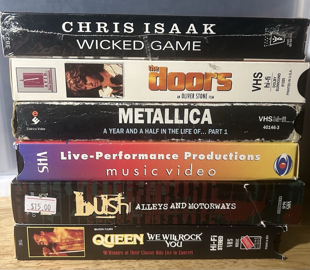 Music VHS Tape Lot Of 6