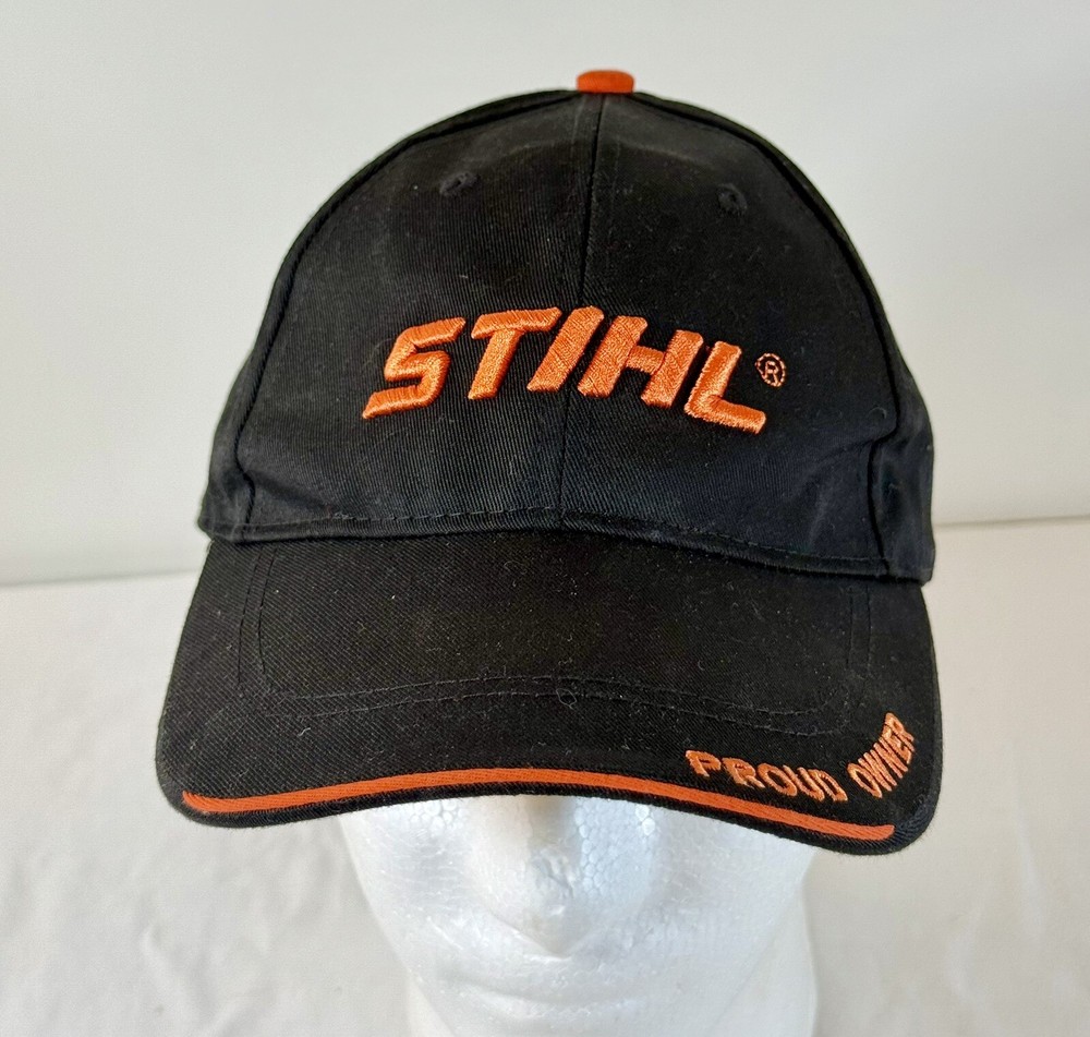 Stihl Proud Owner Chainsaw Power Equipment Mens Cap Hat Black   Hook And Loop