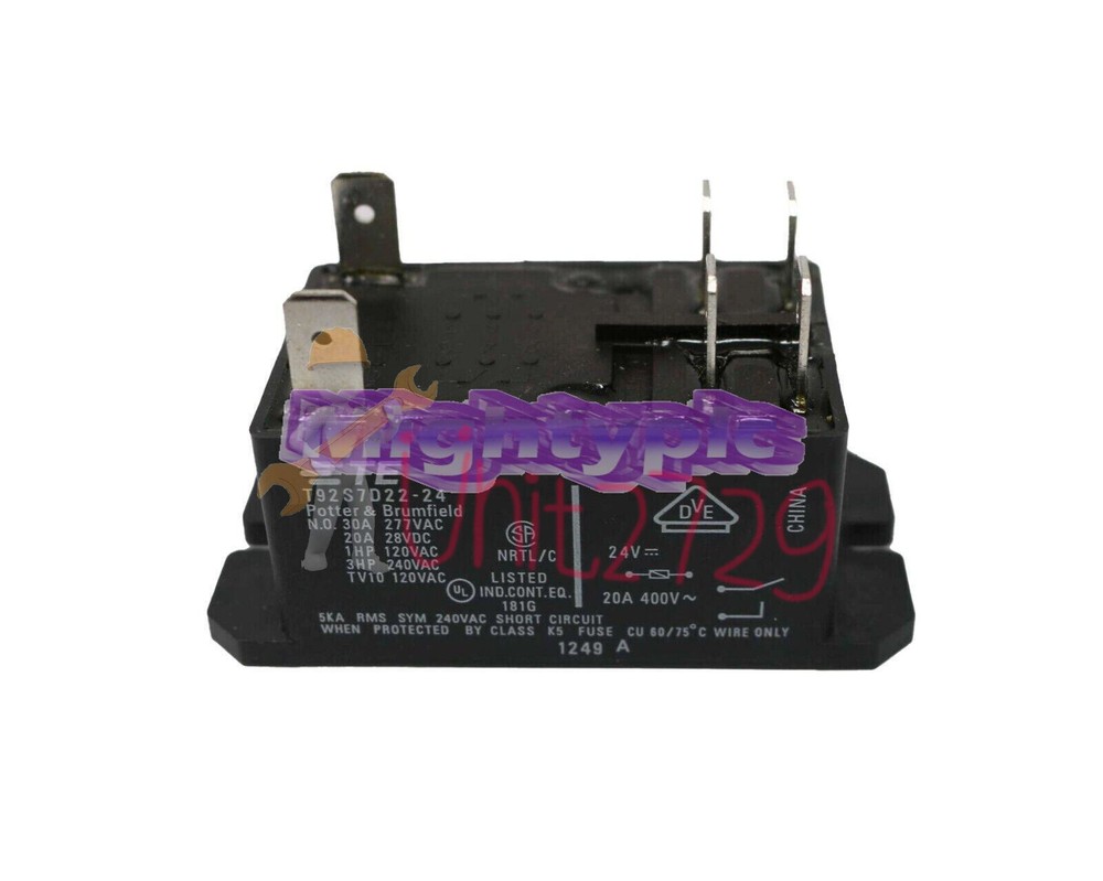 New 10Pcs T92S7D22-24 Potter & Brumfield DPST-NO 30A 24VDC Relay