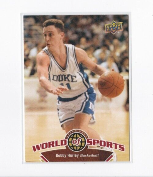 BOBBY HURLEY 2010 UPPER DECK WORLD OF SPORTS DUKE BLUE DEVILS CARD-SHIPS FREE
