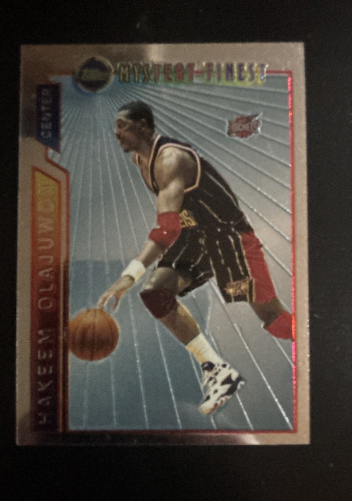 1996-97 Topps - Mystery Finest Hakeem Olajuwon #M19 Bordered Refractor