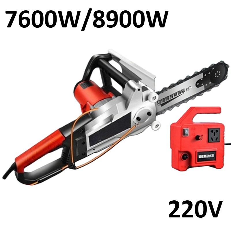 220V 7600/8900W Wall Saw Chainsaw Reinforced Concrete Demolition Tool High Power