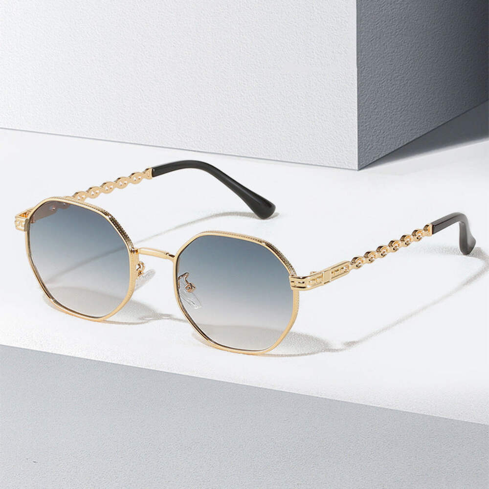 Men's Metal Polygon Sunglasses UV400 Protection AC Lens Full Frame Fashion