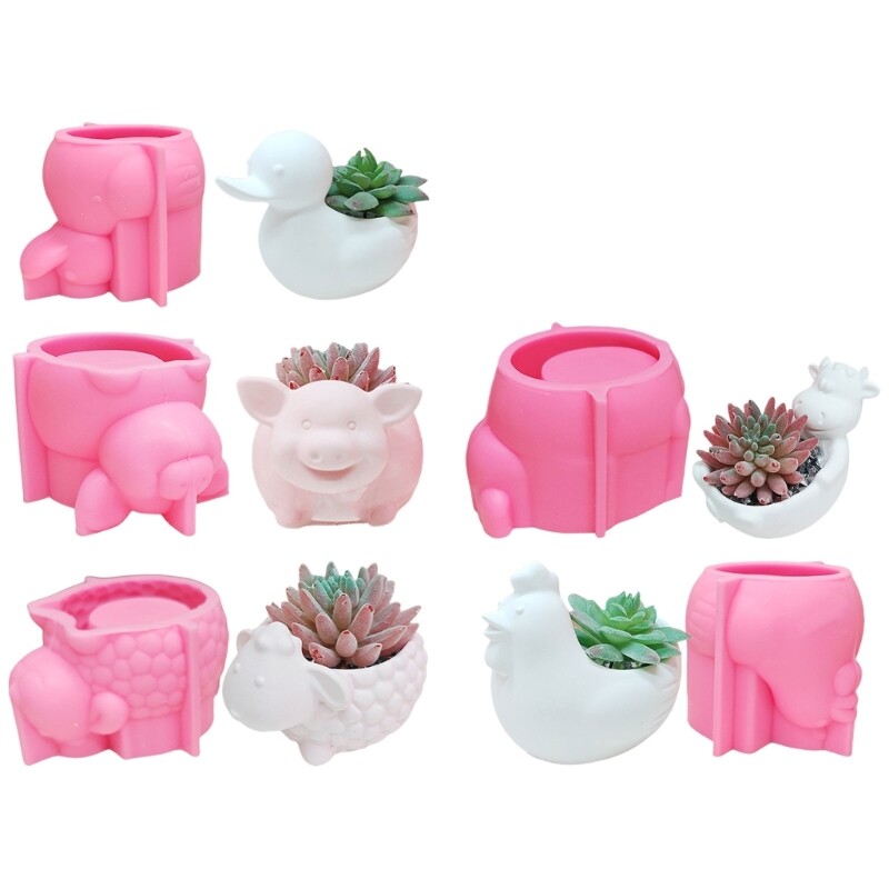 Animal Resin Silicone Molds for Epoxy Resin, Holder, Succulents Planter