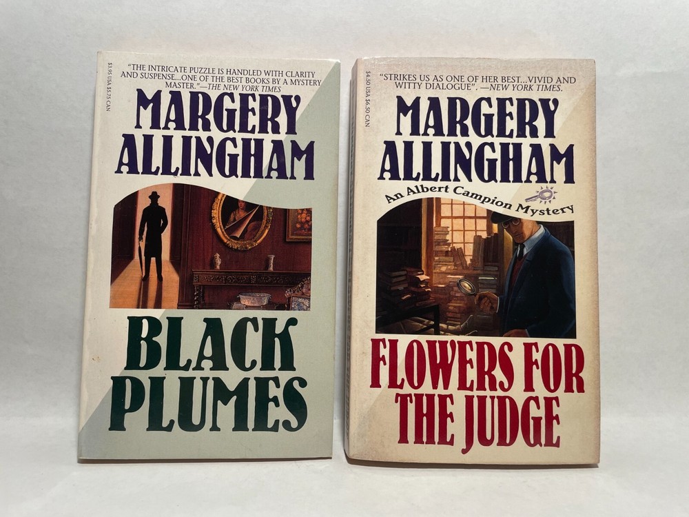 Lot of 2 Margery Allingham Vintage Paper Back Mystery Books