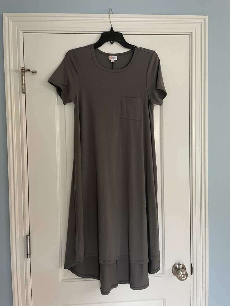Lularoe Carly Swing Dress. Size XS. Gray Color. Excellent Condition!