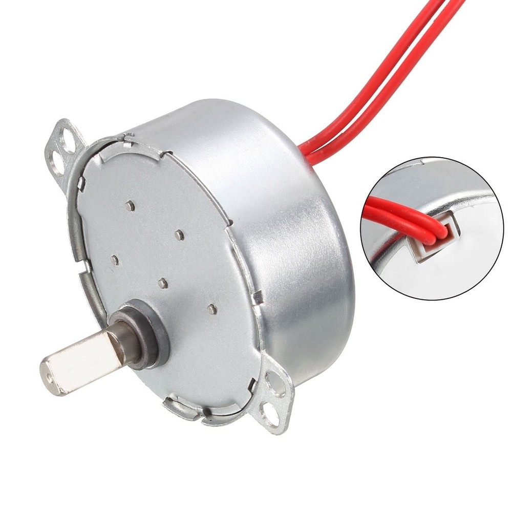 24V AC 0.9-1.1 RPM 4W Gear Motor for Fans CCW CW 50-60Hz-image
