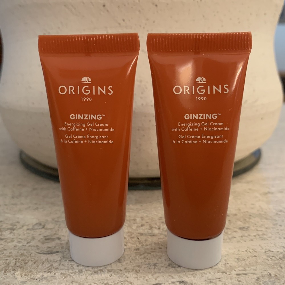 2x ORIGINS Ginzing Energizing Gel Cream W/ Caffeine + Niacinamide 15mL Each