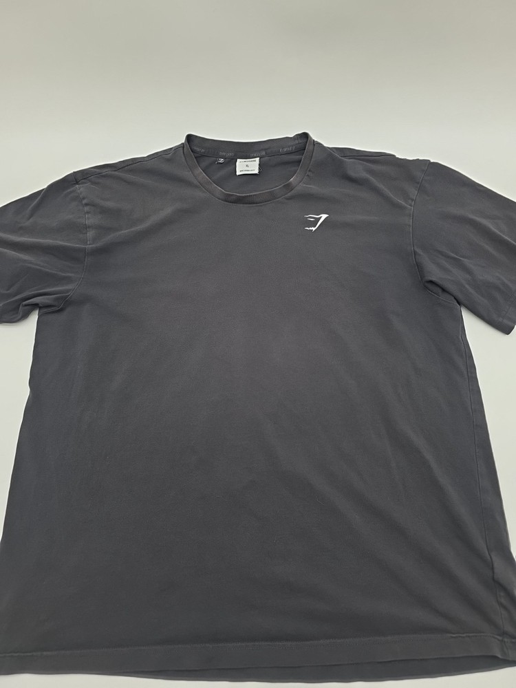 Gymshark T-Shirt Men XL Black Graphic Cotton Blend Tee.#41630