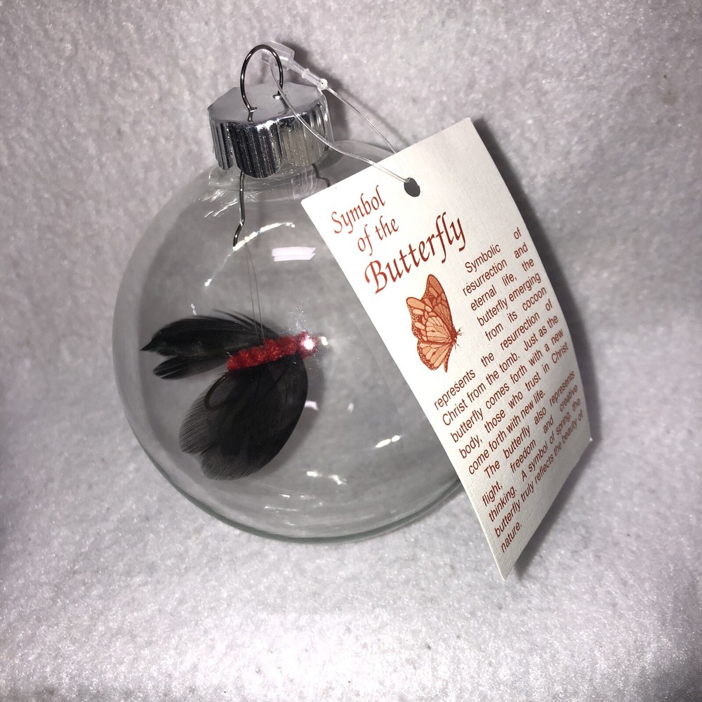 Fly Fishing Butterfly Christmas Ornament Hand Wrapped Tied Lure Hook G Zielinski