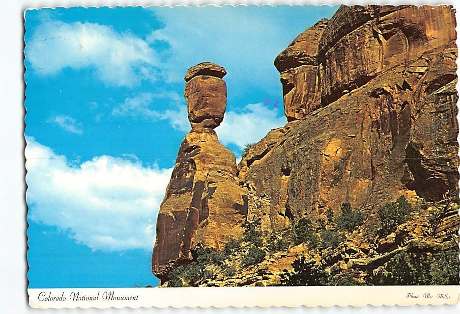 Postcard Balanced Rock Colorado National Monument Colorado USA