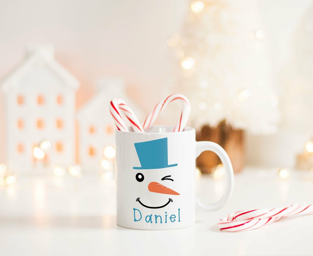 Kids Hot Cocoa Mug Snowman Mug Frosty Movie Mug Custom Personalized Name Mug