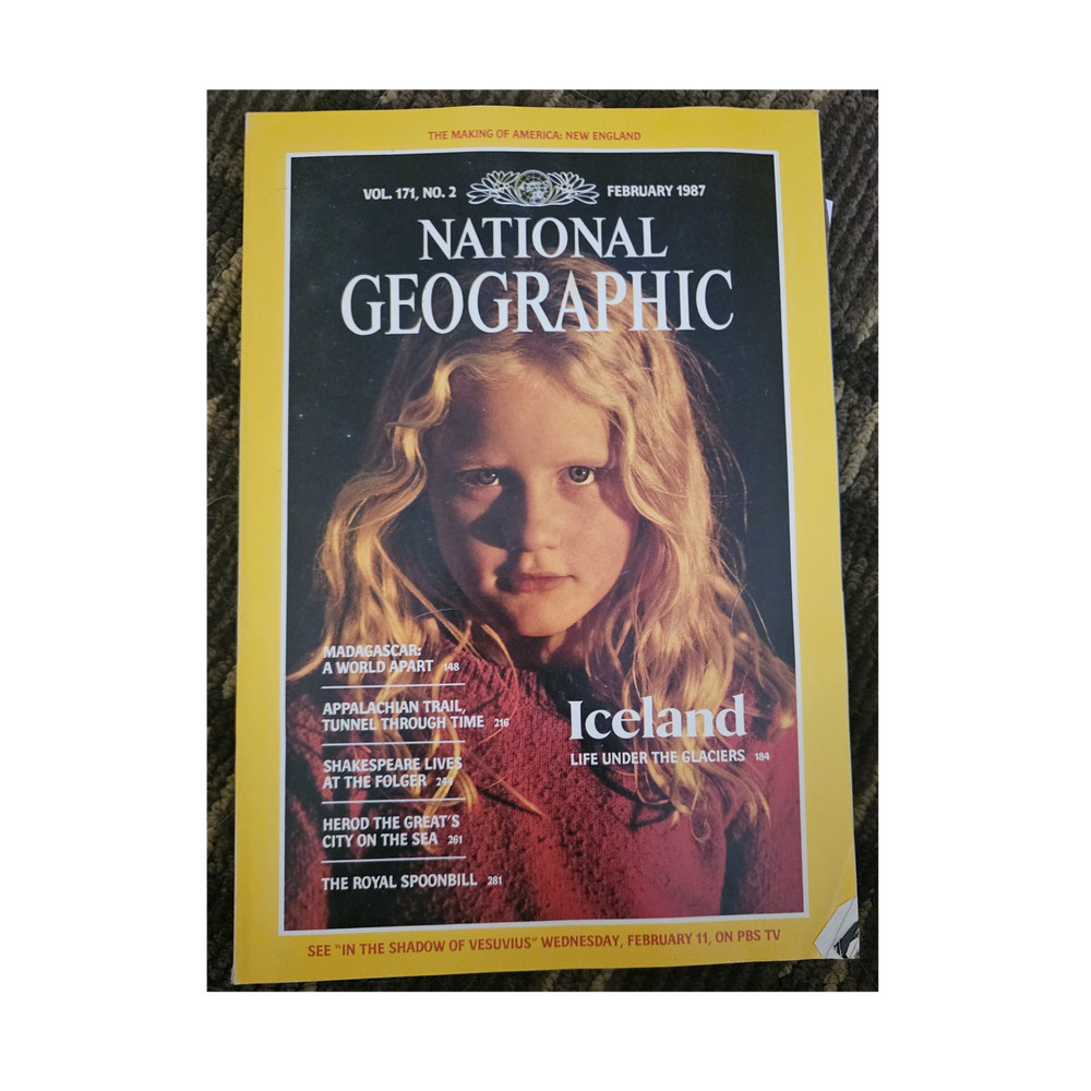 February 1987 National Geographic Magazine Vol 171 No 2 Iceland Illustrated