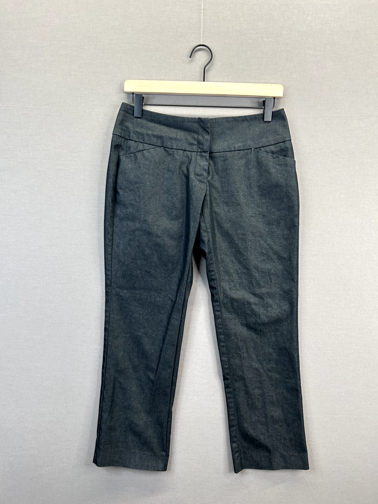 New York Co Womens Gray Pants Ankle Stretch Size 2 