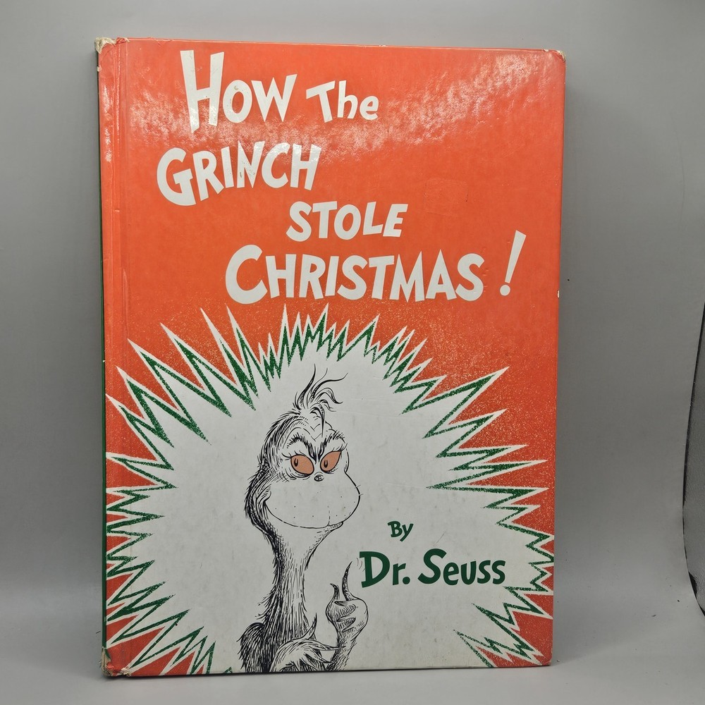 RARE- VINTAGE HOW THE GRINCH STOLE CHRISTMAS! DR. SEUSS 1957 Edition - Hardcover