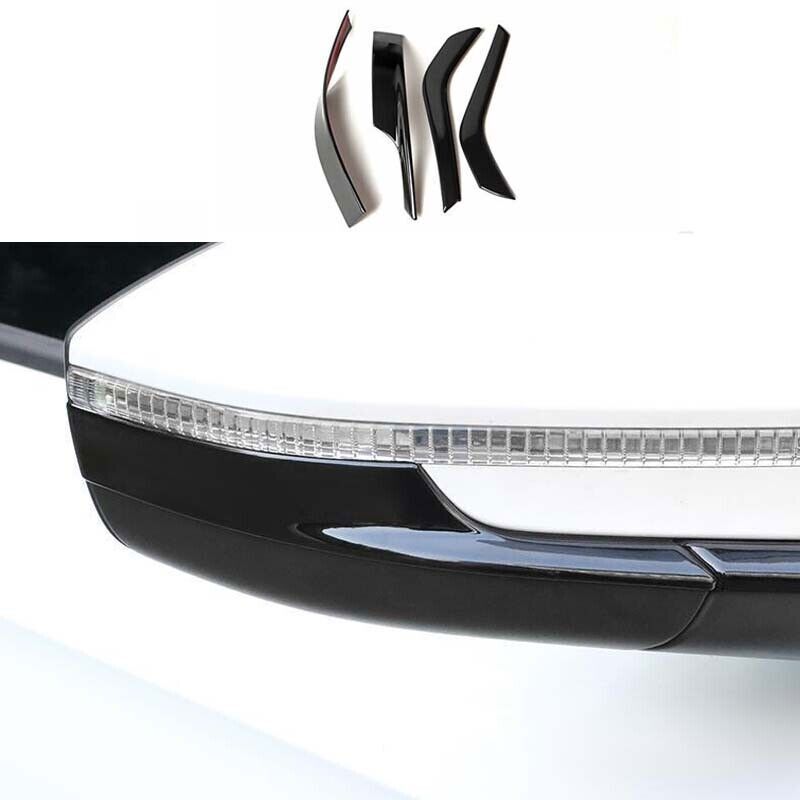 For Volkswagen ID.4 2021-2024 Glossy Black Rearview Side Door Mirror Strip Cover