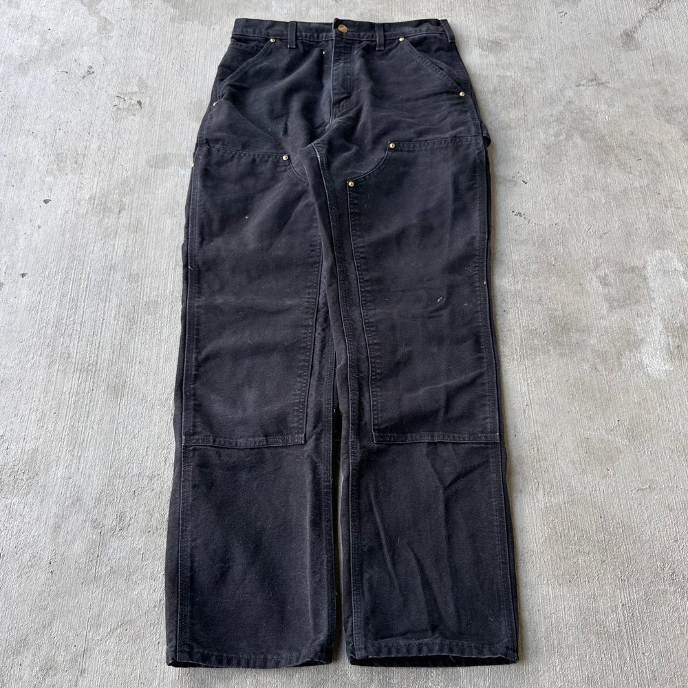 Vintage Y2K Carhartt black double knee carpenter work pants