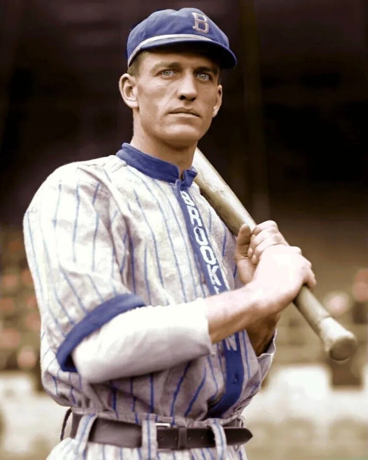 Jake Daubert Baseball Brooklyn Dodgers Deadball Era Superbas 8x10 PHOTO PRINT