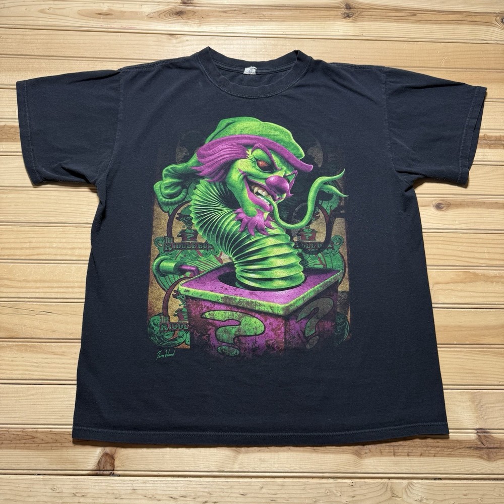 Insane Clown Posse ICP Riddle Box Tom Wood Dark Carnival 2009 Shirt Size Large