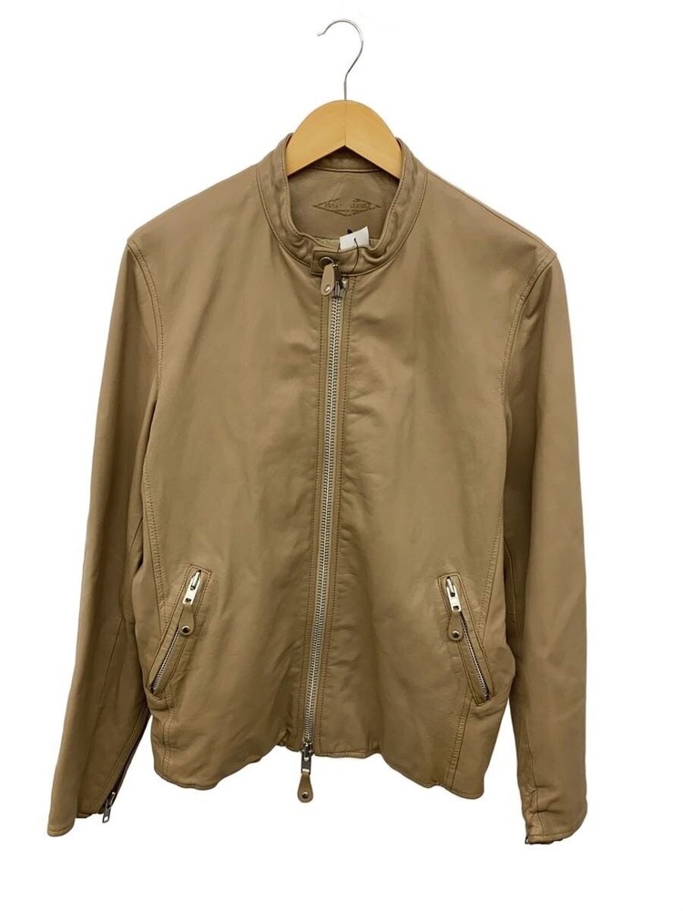 Awesome Leather/Single Rider Jacket/4/Goat Leather/Beg/Plain 3476