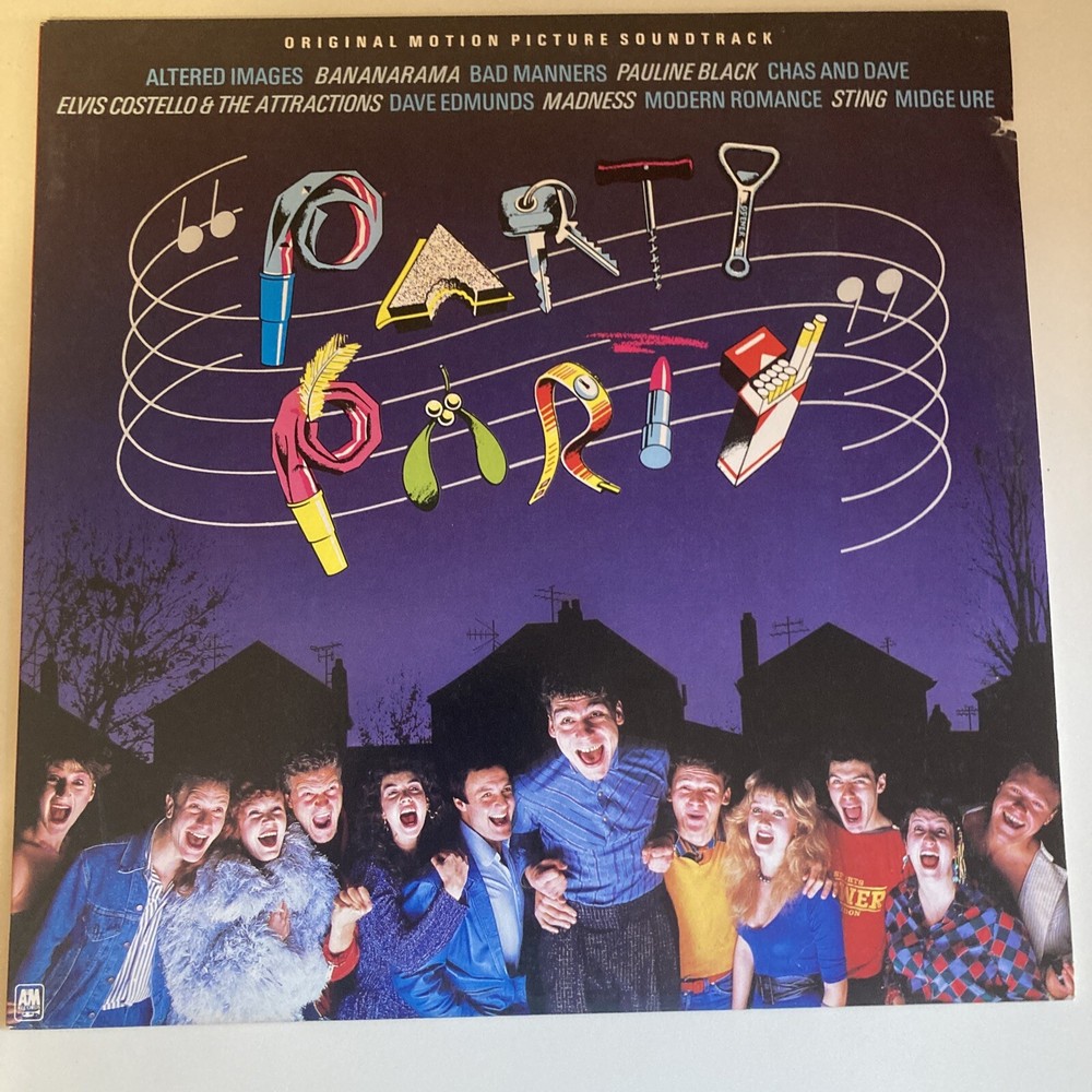 PARTY PARTY Original Soundtrack LP 1982 A&M SP-3212 Various 80's Artists Vinyl