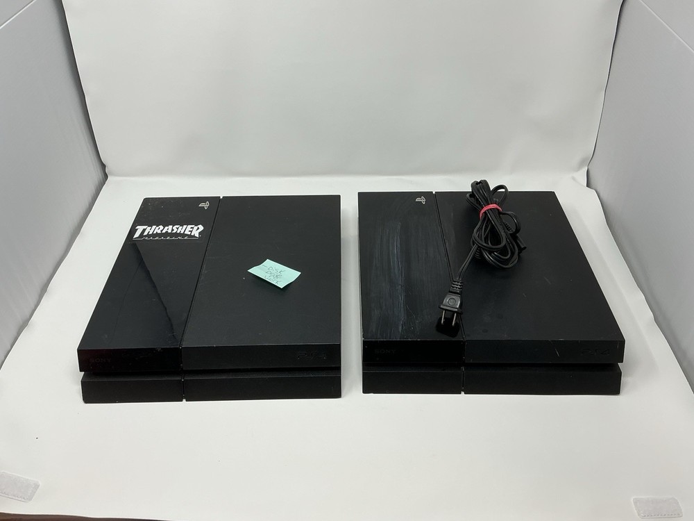 Lot of 2 PS4 Sony PlayStation 4 Video Game Consoles - For Parts or Repair