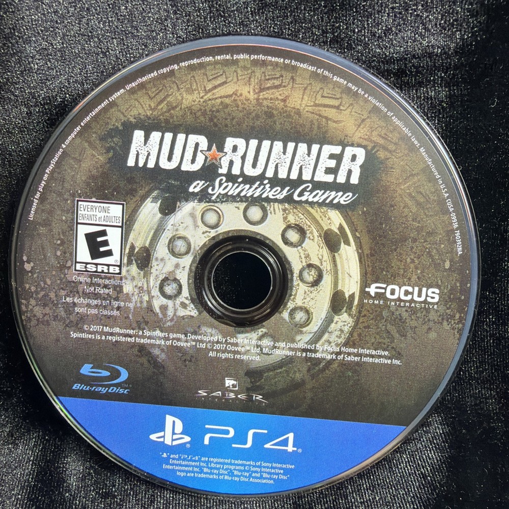Mud Runner (Sony PlayStation 4, PS4) DISC ONLY |