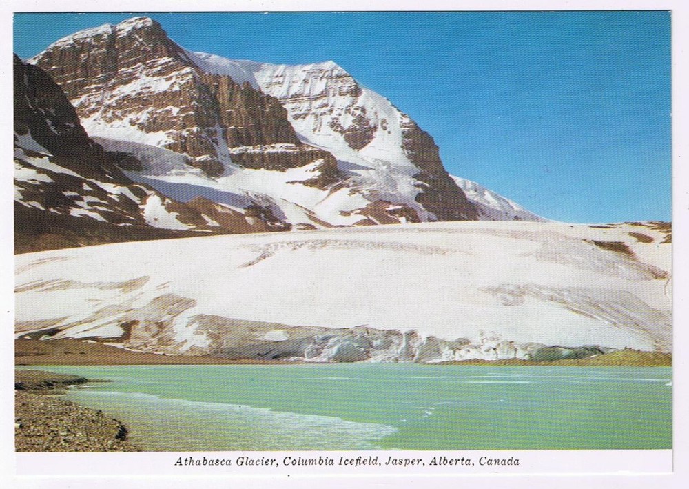 Postcard Athabasca Glacier Columbia Icefield Jasper Alberta Canadian Rockies