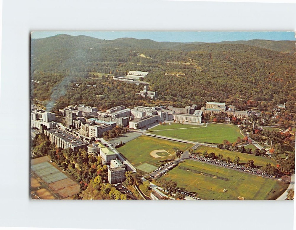 Postcard Aerial View United States Military Academy West Point New York USA