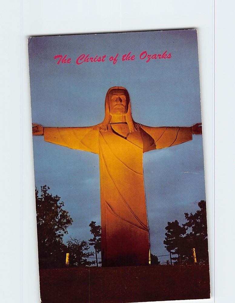Postcard Christ of the Ozarks Eureka Springs Arkansas USA