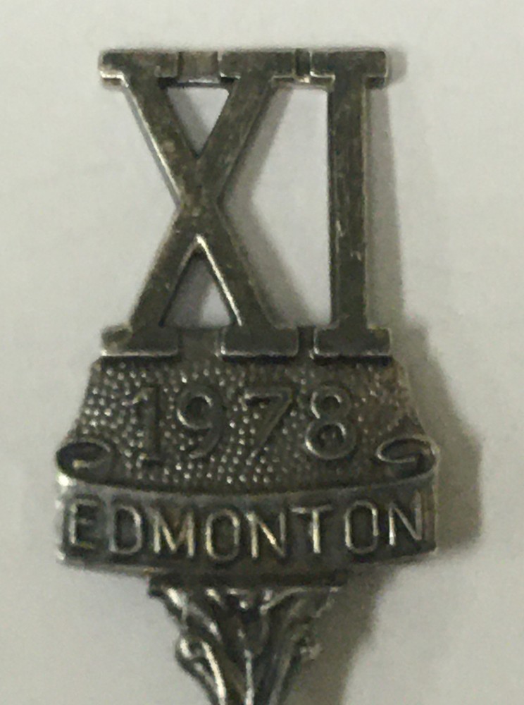 Vintage Souvenir Spoon Collectible XI 1978 Edmonton Commonwealth Games Canada