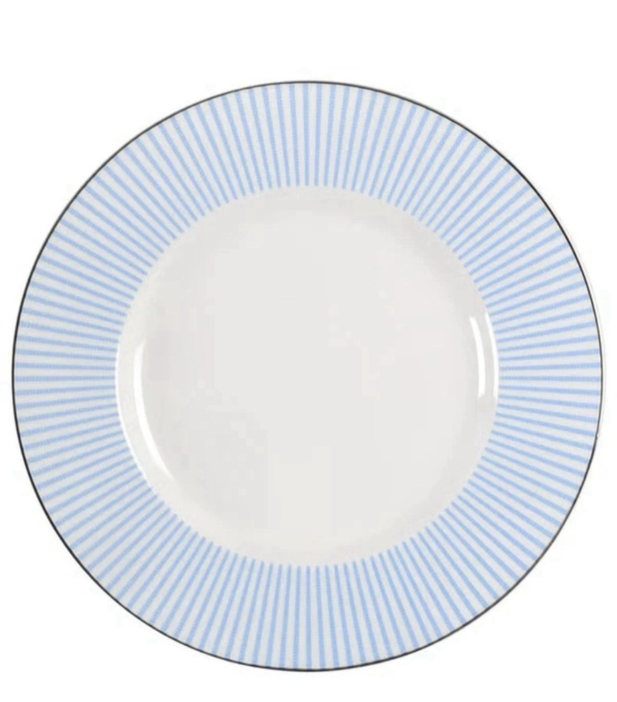 Set of 6 KATE SPADE Lenox Laurel Street Blue Plates New w/ tags 9.5