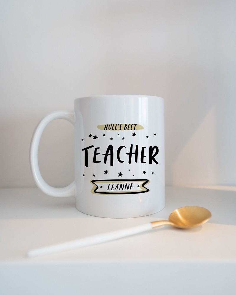 Personalised Best Teacher Mug Gift For Teacher Teaching Gift Add Your Name Nqt