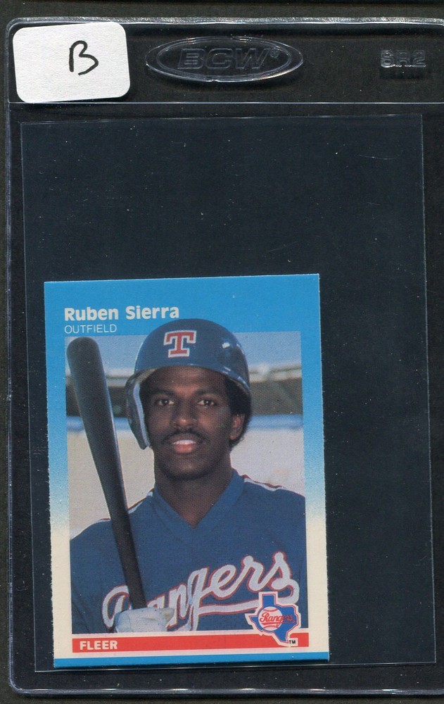 1987 Fleer MINI Ruben Sierra RC #100 Rangers Nm/mt (B)