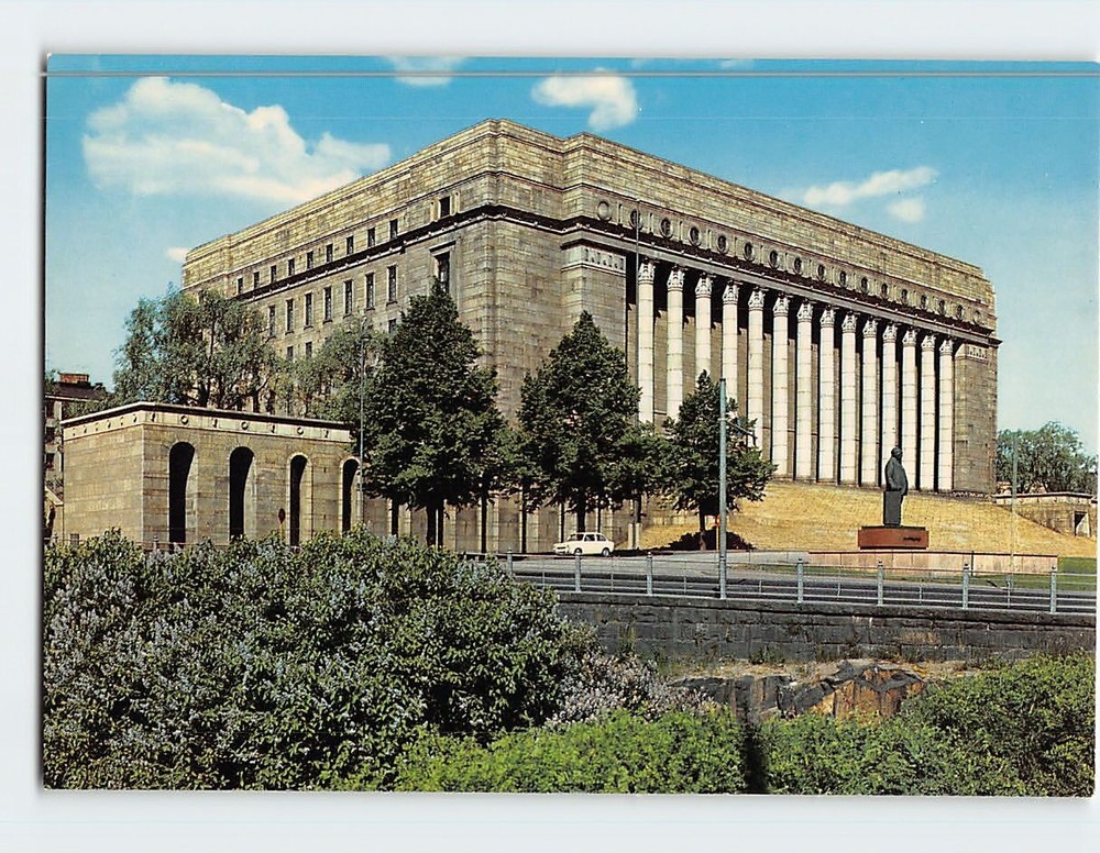 Postcard House of Parliament Helsinki Finland