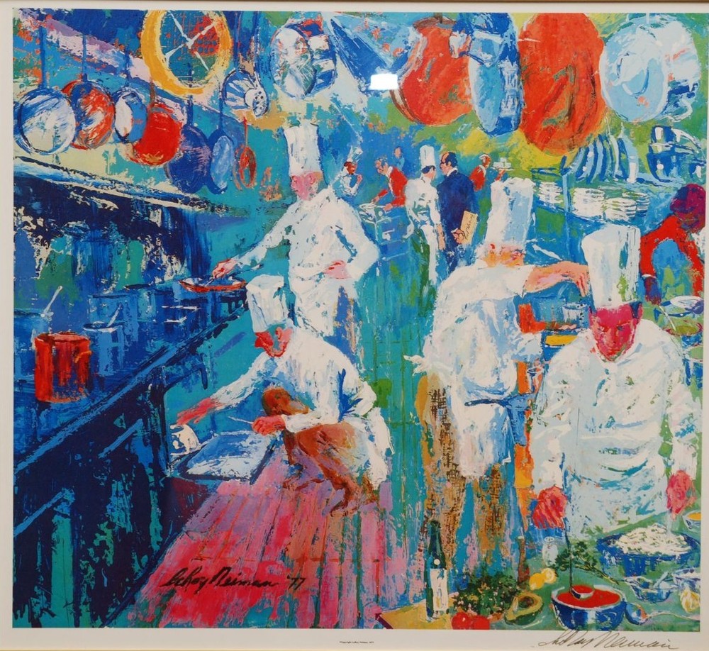 LeRoy Neiman  - La Grand Cuisine HAND SIGNED Lithograph