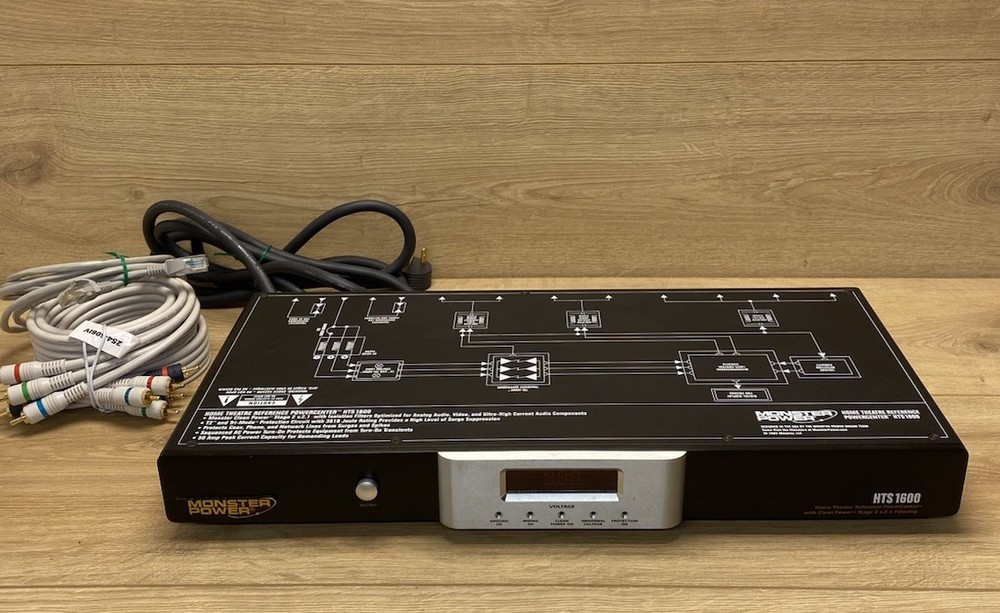 Monster Power HTS 1600 Home Theater Power Center Surge Protector Tested Extras