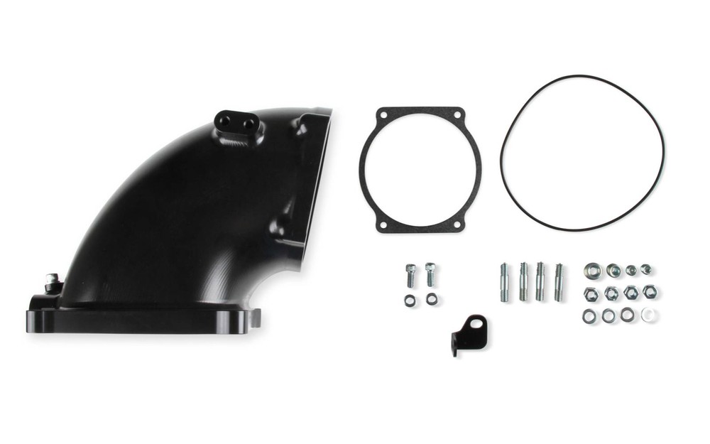 Holley 300-253BK Universal Black Billet EFI Throttle Body Intake Elbow