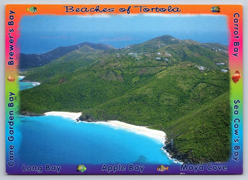 Postcard Cane Garden Bay Brewer's Beaches of Tortola British Virgin Islands