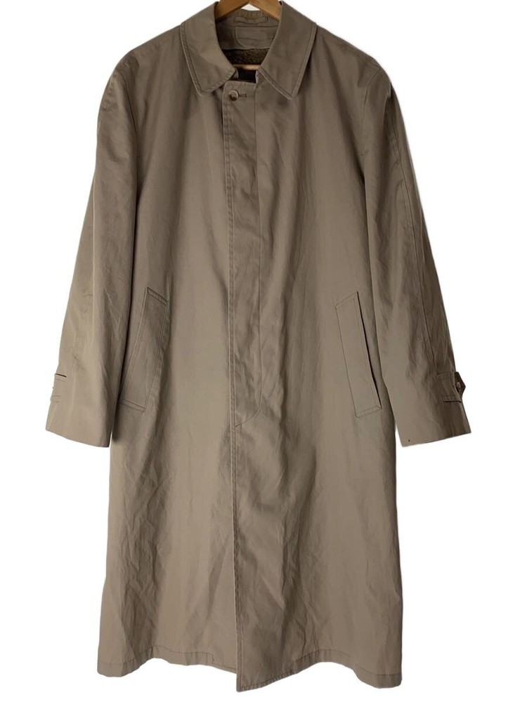 London Fog Stainless Steel Collar Coat/42/Polyester/Beg/Plain 1599