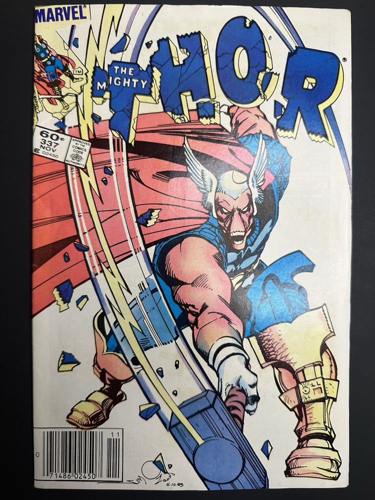Marvel Comics: The Mighty Thor #337 338 339 Newsstands (Marvel, 1983) VF+ Lot
