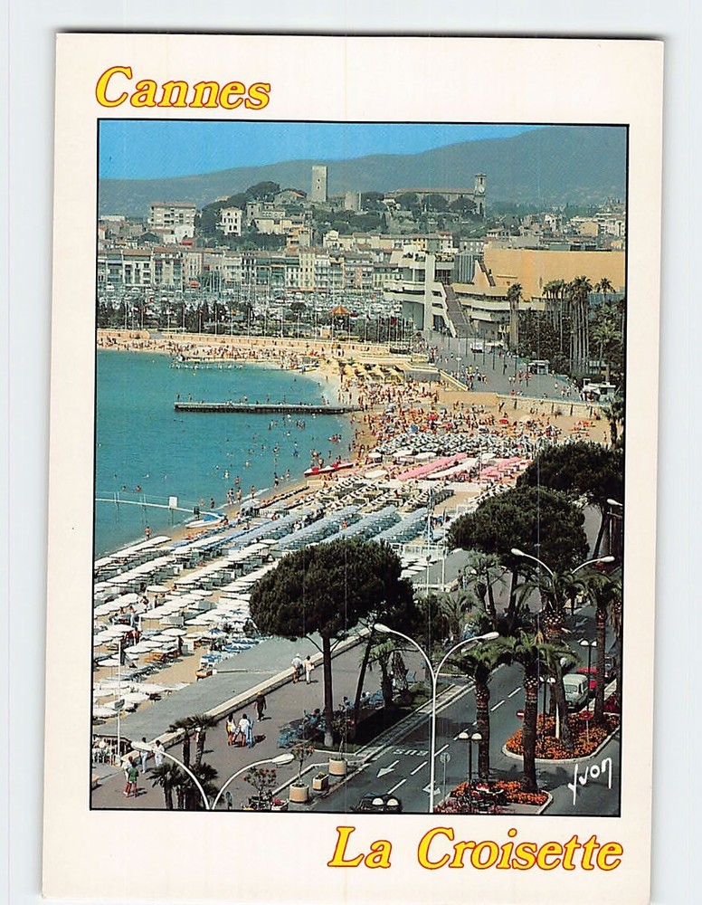 Postcard Promenade de la Croisette in Cannes France