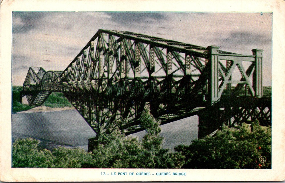 Dr Jim Stamps Postcard Quebec Bridge