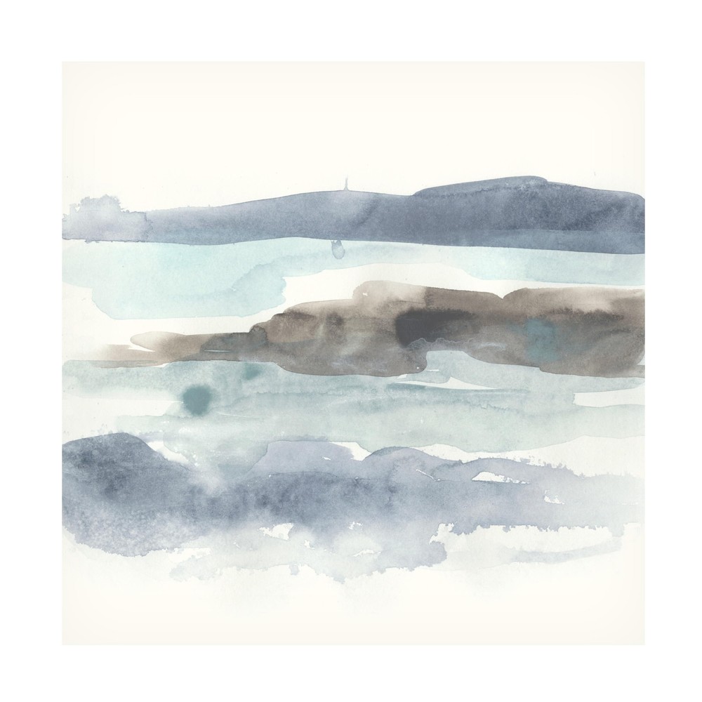 Canvas Wall Art - June Erica Vess 'Coastline Sketch II' Wall Art for Living R...